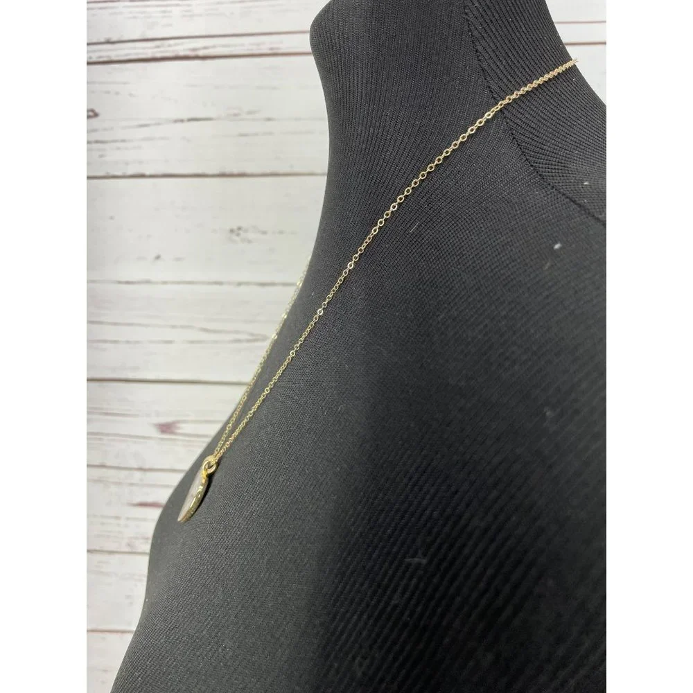 NEW‎ Teacher Appreciation Pi Heart Pendant Gold Tone Necklace